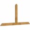 Ekena Millwork Portland Rough Sawn Timber Gable Bracket, Western Red Cedar, 72"W x 36"H x 2"D x 4"F, 12/12 Pitch GBW072X36X0204POR00RWR - alternate 4